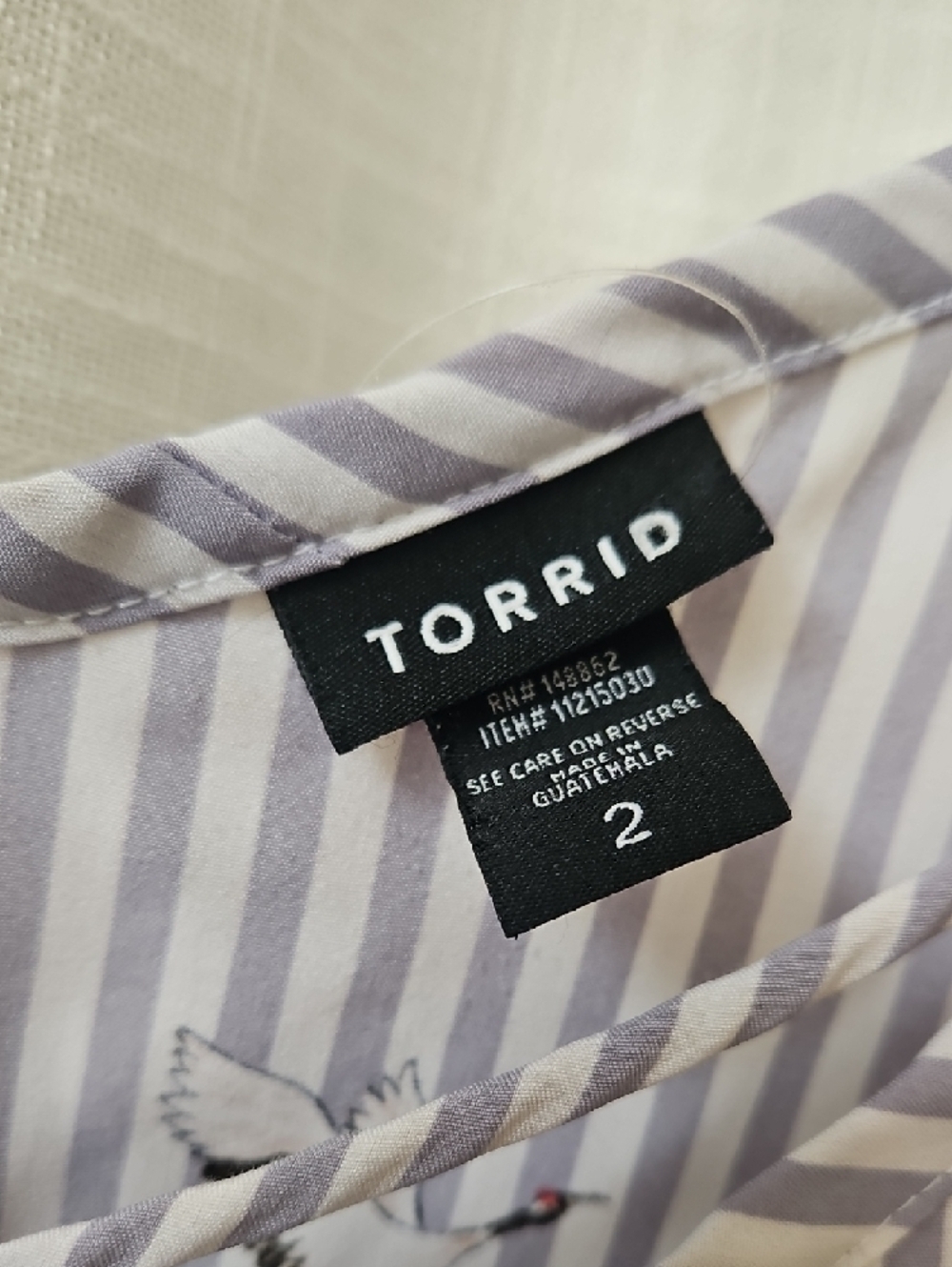 Torrid Camisole with Bird Print - Picture 5 of 9